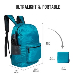 Mochila de Nailon de Alta Calidad al por Mayor, Mochila Plegable Ligera para Exteriores, Logotipo Personalizado - Product Image 2