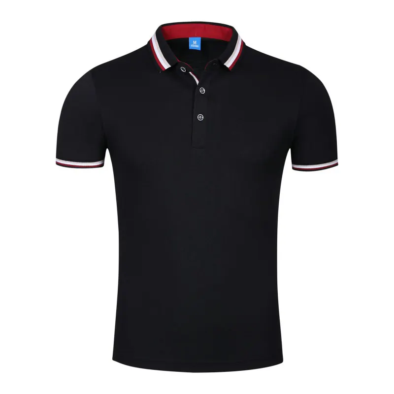 Kaus Polo Golf pria logo kustom 100% katun cetak Kualitas Tinggi kaus Polo kasual bordir untuk pria