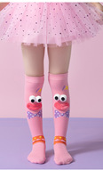 Chaussettes montantes pour filles, motif petit monstre, en tricot Spandex/Nylon, élégantes, uniques, ludiques, pour l'automne, en stock