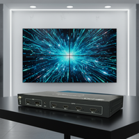 Controlador de Pantalla Múltiple 8K60 con Salida 4K60 para Entrada DP, Empalme Multimodo, Interruptor DIP EDID y Separación de Audio
