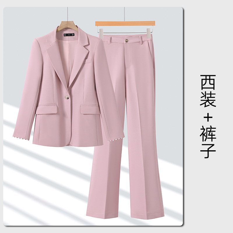 Pink suit pants