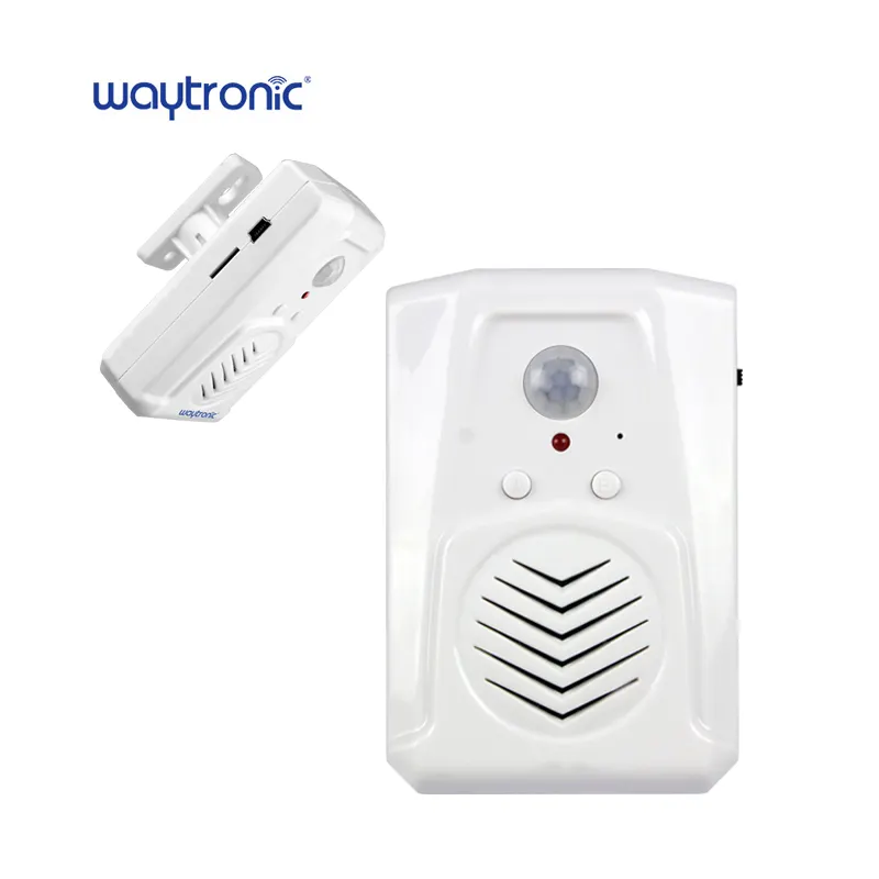 Waytronic 원래 사용자 정의 MP3 음악 PIR 모션 센서 도난 방지 도어 음성 경보 도어 센서 알람