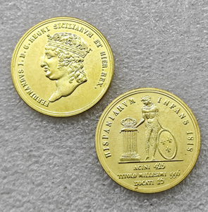 1818 Italiaanse Staten 15,30 DUCATI antieke stijl herdenkingsmunten, geschenken, woondecoratie - Product Image 2