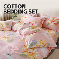 Vente en gros de draps de lit personnalisés en coton 100% - Ensemble de literie 4 pièces - Housse de couette - Taille King Size - Taille Queen Size - Taille Full - Super doux - Luxe