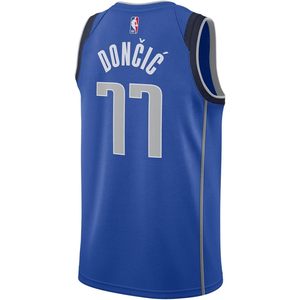 Dallas Mavericks Luka Doncic Youth Blue Icon Edition Swingman Jersey Boys 8-20 Vêtements de basket-ball à col en V qui évacuent l'humidité - Product Image 3