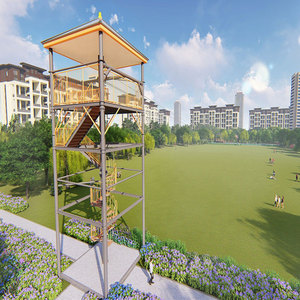 Parque de Atracciones para niños y adultos, montaña rusa de aventura con cremallera, patio al aire libre - Product Image 6