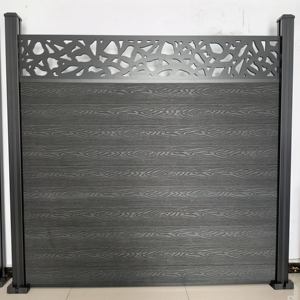 Venta al por mayor de fábrica: Postes de aluminio de alta calidad resistentes a la intemperie y cercas de WPC con enrejado de WPC - Product Image 1