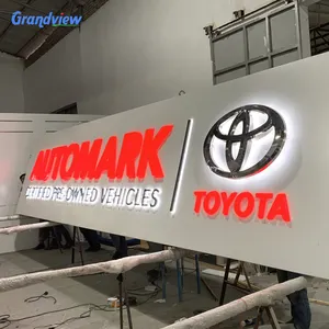 Guangzhou fabrika imalatı özel dekorasyon krom harfler gümüş araba logosu