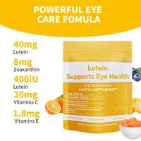Gummies de Lutéine et de Zéaxanthine ODM – Complément pour la Santé Oculaire avec Antioxydants, Vitamines et Minéraux – Marque Privée – Soutien Immunitaire Adulte