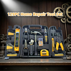 ชุดเครื่องมืออเนกประสงค์ 129 ชิ้น ขนาด 37x28x8 ซม. พร้อมค้อน คีม ประแจ ระดับ สายวัด สำหรับใช้ในบ้าน - Product Image 5