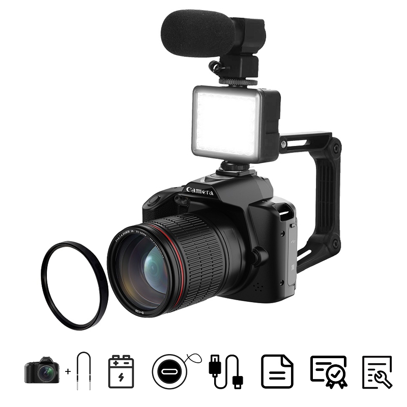 4K ビデオカメラ ナイトビジョン付き 4Kデュアルカメラナイトビジョンビデオカメラ64MPWIFIデジタルカメラ