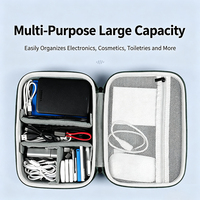 Étui organisateur électronique EVA, grand sac de rangement pour câbles, étui de transport portable pour câbles, cordons de données, chargeurs, petits accessoires technologiques