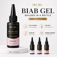 HEMA TPO Free BIAB Gel Constructeur en Bouteille 30ml Soak Off Auto-lissant Gel de Construction pour Ongles Vernis à Ongles Gel Marque Privée
