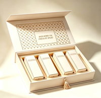 Boîtes en carton rigide personnalisées pour parfums masculins, fermeture magnétique, emballage cadeau de luxe recyclable, vente en gros