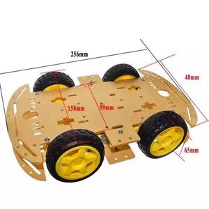 R3 4WD <b>Smart</b> Robot Car Kit With Encoder Speed <b>Control</b> Tracking Obstacle Avoidance Bluetooth <b>Remote</b> DIY Robotics Educational - Product Image 4