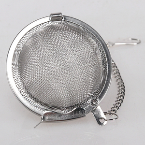 Siliphos 10mm 440c DN15 3cm 7cm <span class=keywords><strong>2</strong></span> pulgadas Negro Grande hoja suelta malla té Infusor colador malla difusor bola de acero inoxidable - Product Image 4