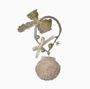 Pulsera romántica de perlas con dijes de estrellas, joyería de eslabones plateada para mujer, regalo - Product Image 2