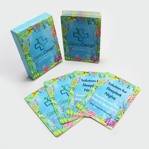 Impression d'usine Jeux de cartes de solution de problème sans sommeil personnalisés de haute qualité Relax to Sleep Music Card Set pour adulte - Product Image 1