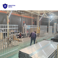 Clôture décorative réglable en alliage d'aluminium thermolaqué de 6 pieds avec angle ajustable pour une sécurité accrue