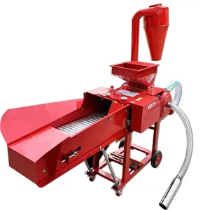 farms-use self-suction chaff cutter machine and grain crusher for pig and chicken feed