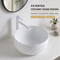 Blanc Couleur Céramique Bonne Qualité Sanitaire À La Main Lavabo Au-dessus Du Comptoir Monté Bol Salle De Bains Comptoir Art Évier