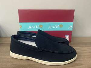 2025 новая стильная мужская обувь для ходьбы замшевые лоферы с заостренным носком легкая Нескользящая спортивная обувь - Product Image 6