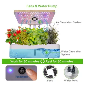 Mini jardín inteligente creativo 2024 para plantas de interior, jardín inteligente, maceta de flores hidropónicas, macetas de jardín para el hogar con luz Led - Product Image 3