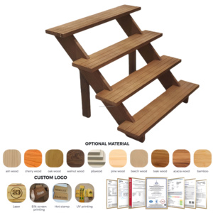 Rak Kue Kayu Modern 4 Tingkat, Rak Pajangan Bertingkat, Rak Penyimpanan Multifungsi, Dekorasi Ruang Tamu, Kamar Mandi, dan Makanan - Product Image 2