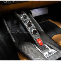 Panneau de base de console centrale en fibre de carbone véritable pour Ferrari 812 Superfast GTS, kit d'intérieur pour Ferrari 812