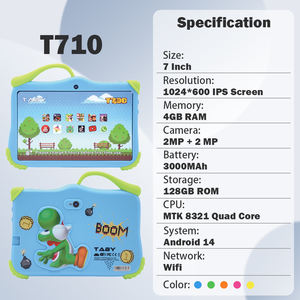 Tablette éducative pour enfants de 7 pouces, nouvelle sortie d'usine, avec contrôle parental partagé en famille, MTK 4 Go/128 Go, <span class=keywords><strong>WiFi</strong></span>, batterie 3000 mAh - Product Image 2