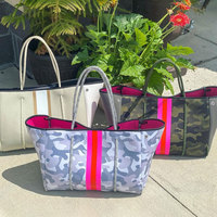 Sac à main en néoprène perforé pour femmes, fourre-tout de plage de marque de styliste de luxe pour dames, sacs à main pour femmes