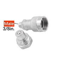Raccords rapides forgés SALNYA 316SS 3/8" NPT Socket BSP, traitement de surface lisse en carbone, garantie 3 ans, hydraulique industriel