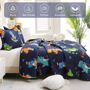 Set trapunta per bambini in poliestere 100% <span class=keywords><strong>copriletto</strong></span> e piumino di lusso per bambini Set <span class=keywords><strong>copriletto</strong></span> per bambini - Product Image 2