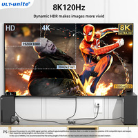 ULT-unite Répartiteur HDMI bidirectionnel 8K 60Hz 4K 144Hz, conception 1 entrée 2 sorties ou 2 entrées 1 sortie, répartiteur et commutateur HDMI 2.1v