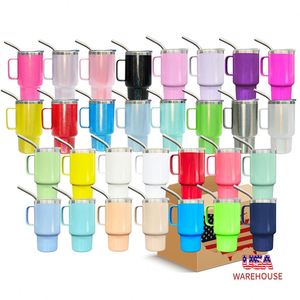Verre à shot vierge pour sublimation 3 oz, mini-gobelet isotherme sous vide avec poignée métallique pour whisky, tequila, vodka - Product Image 1