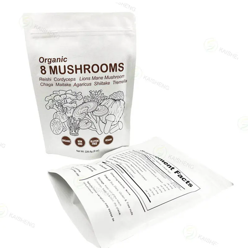 Paddenstoel Extract Poeder Mix Maitake Oester Cordyceps Chaga Reishi Shiitake Leeuwen Manen Biologische Champignonpoeder