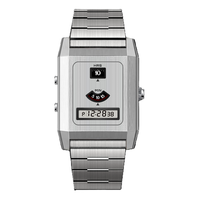 C-0PO jam tangan Digital Retro pasangan tampilan LCD antik desain futuristik-tali dapat diatur jam tangan kecocokan kasual harian