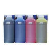 RUNCAITU Tinta Inodora de Alta Calidad para Impresora, Tamaño A6, Base Solvente, 1000ML/Botella, Tinta Estable para Plotter de Inyección de Tinta, Colores Vívidos