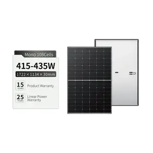 Rotterdam Warehouse Neues Longi Solar Energy Panel Hi-MO 6 Schwarzer Rahmen 415w 425w 430w 435 Watt Photovoltaik-Panels Auf Lager