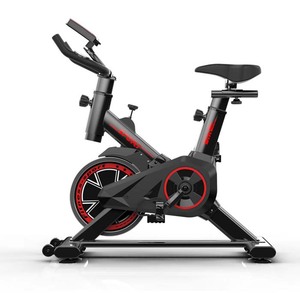Vélo de fitness intelligent commercial avec écran LCD, <span class=keywords><strong>cadre</strong></span> en acier pliable pour usage domestique, volant d'inertie de haute qualité - Product Image 1