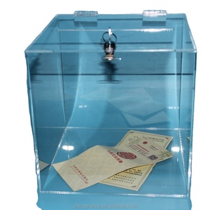2025 weihai thiết kế mới nóng bán Acrylic lá phiếu hộp với khóa và chìa khóa - Product Image 1