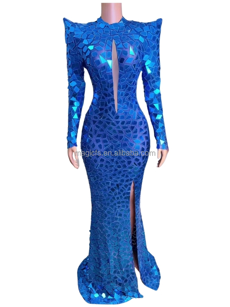 slim fit dress slacks Elegant Blue Knee Length Birthday Wedding Party Flower Girl Dress D159 –  DreamyVow