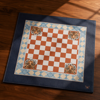 Tapis de mahjong pliable imperméable en PU 31,5 pouces, housse de table de luxe pour jeux de divertissement à domicile