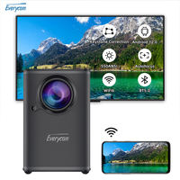 Mini Proyector Everycom H6 MAX 1080P, WiFi Dual, Carcasa Completa, 4K 1080P, Android 12, Proyector Portátil para Cine en Casa