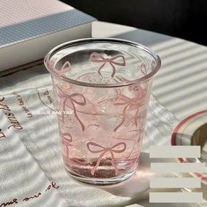 Vaso de Vidrio de Alta Calidad con Lazo Rosa, 350 ml, Ecológico, para Oficina, Reutilizable, Portátil, Gran Capacidad, Color Personalizable - Product Image 6