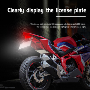 Xxun ที่ยึดป้ายทะเบียนสำหรับรถยนต์ฮอนด้า CBR250RR <span class=keywords><strong>CBR</strong></span> 250 RR <span class=keywords><strong>CBR</strong></span>-250-RR <span class=keywords><strong>CBR</strong></span> 2017-2020 <span class=keywords><strong>250RR</strong></span> - Product Image 3