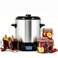 Autocuiseur et bouilloire électrique numérique 27 litres 1800W pour confitures et gelées, idéal pour usage domestique et hôtelier