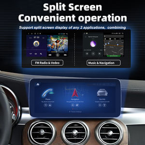 12.3 pouces Android 13 autoradio GPS écran tactile tableau de bord multimédia stéréo pour <span class=keywords><strong>Mercedes</strong></span> C GLC V caméra de recul lecteurs MP3/MP4 - Product Image 6