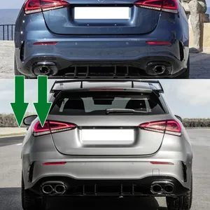 StarNav Pour Mercedes Classe A W177 A35 C118 CLA35 X247 GLB35 A45S : Modification des tuyaux d'échappement du pare-chocs arrière - Product Image 2