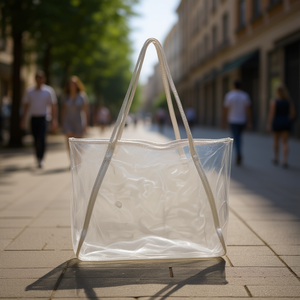 <b>Transparent</b> Shoulder <b>Bag</b> 52x36x13cm PU Material With Strap For Mobile Phone Storage - Product Image 3